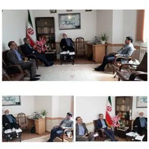 دیدار سرپرست شبکه بهداشت و درمان شهرستان مرند و معاونین با امام جمعه دانشمند شهرستان بمناسبت هفته سلامت