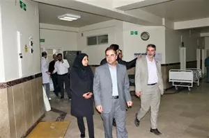 بازدید معاون درمان دانشگاه علوم پزشکی تبریز از مرکز آموزشی و درمانی رازی  