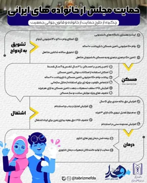 اینفوگرافیک/ حمایت مجلس از خانواده های ایرانی