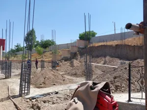بازدید معاون فنی معاونت بهداشت استان از پروژه پانسیون پزشکان خاروانا