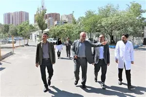 بازدید معاون تحقیقات و فن آوری دانشگاه علوم پزشکی تبریز از مرکز آموزشی و درمانی رازی تبریز