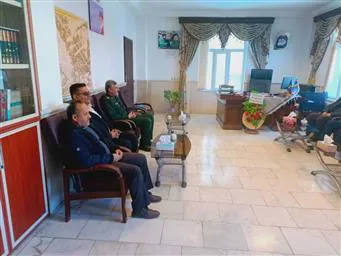 دیدار ریاست شبکه بهداشت و درمان با فرمانده سپاه بمناسبت هفته بسیج