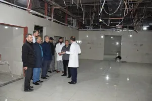 بازدید نماینده مردم تبریز، آذرشهر و اسکو در مجلس شورای اسلامی از پروژه در حال تکمیل طرح توسعه اورژانس بیمارستان امام رضا(ع) تبریز