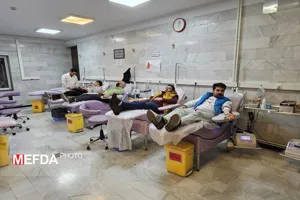 اجرای کمپین اهدای خون در دانشگاه علوم پزشکی تبریز