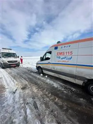 هشت ساعت نفسگیر در برف و یخبندان برای نجات مادر باردار در شهرستان هریس