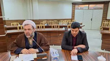 جلسه هماهنگی و برنامه‌ریزی برای مراسم اعتکاف در شهرستان عجب شیر