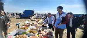 بازدید از هفته بازار و آموزش کشیدن روکش موادغذایی حساس و استفاده از دستکش یکبار مصرف