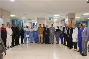 بازدید نوروزی رئیس دانشگاه علوم پزشکی تبریز از بیمارستان امام رضا در ساعات اولیه سال جدید