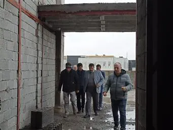 بازدید میدانی رئیس دانشگاه بهمراه معاونین توسعه و آموزشی از پروژه ی در درست احداث ساختمان دانشکده دندانپزشکی تبریز