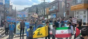 حضور پرشور مجموعه شبکه بهداشت و درمان کلیبر در راهپیمایی روز جهانی قدس