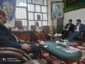 دیدار و گفتگو  ریاست شبکه بهداشت و درمان شهرستان  با امام جمعه شهرستان بمناسبت هفته ملی جمعیت