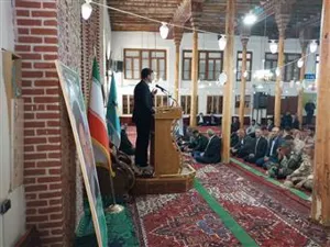 سخنرانی سرپرست  شبکه بهداشت و درمان بمناسبت هفته ملی جمعیت و روز جهانی پرفشار ی خون  قبل از خطبه های نماز جمعه