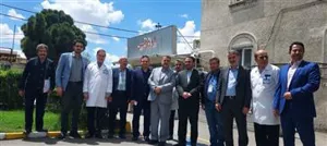 25 اردیبهشت ماه معاون محترم درمان  وزارت بهداشت اقای کریمی از مرکز اموزشی درمانی علوی تبریز دیدار نمودند