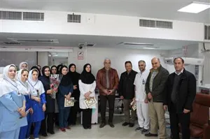 تقدیر مسئولین دانشگاه از شاغلین بخش های مراقبت نوزادان بیمارستان الزهرا(س) تبریز