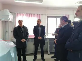 افتتاح دستگاه اتوآنالایزر آزمایشگاه بیمارستان خاتم الانبیاء (ص) میانه