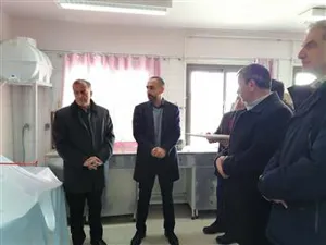 افتتاح دستگاه اتوآنالایزر آزمایشگاه بیمارستان خاتم الانبیاء (ص) میانه