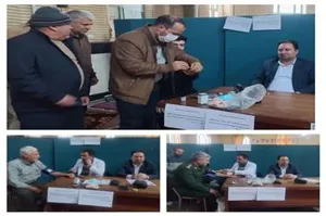 برگزاری میز خدمت رئیس شبکه بهداشت و درمان شهرستان بناب و ملکان
