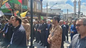 حضور مدیر شبکه  بهداشت  ودرمان و جمعی از پرسنل شبکه  وبیمارستان در محکومیت ادامه جنایات رژیم ظالم صهیونیستی و اعلام حمایت از غزه