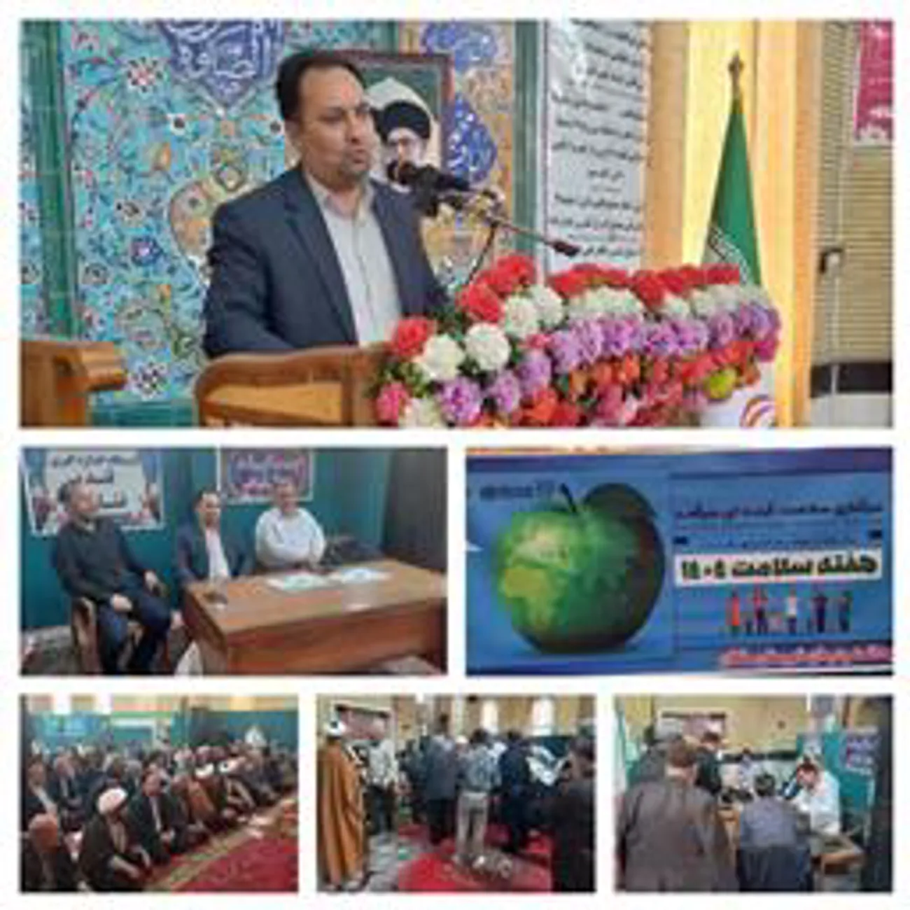 سخنرانی مهندس اشتری در نماز جمعه شهرستان بمناسبت هفته سلامت