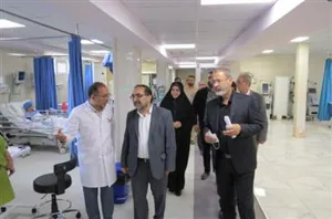 بازدید رئیس محترم شورای شهر تبریز جناب آقای دکتر احمدی و شهردار محترم منطقه 6 تبریز و هیات همراه از مرکز آموزشی، پژوهشی و درمانی طالقانی