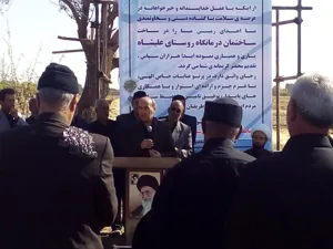 مراسم کلنگ زنی مرکز بهداشتی علیشاه شبستر