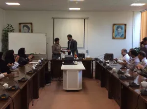 مراسم تودیع ومعارفه مدیر آزمایشگاه غذا ودارو