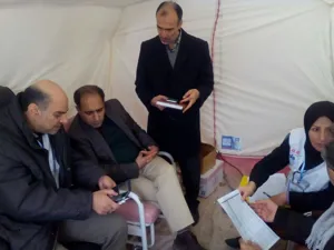 استقرار تیم اعزامی دانشگاه در مناطق زلزله زده کرمانشاه