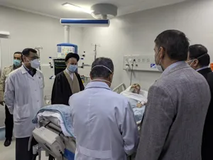 عیادت نماینده ولی فقیه در آذربایجان شرقی از آیت الله حاج شیخ جواد حاجی زاده