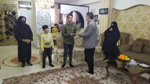 دیدار معاونین دانشگاه علوم پزشکی تبریز با خانواده مدافع سلامت شهید حمید فخیم 