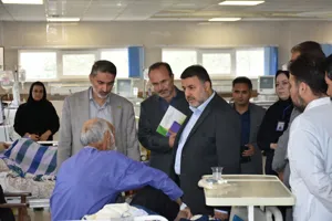 بازدید رئیس دانشگاه علوم پزشکی تبریز از بیمارستان امام خمینی (ره) کلیبر