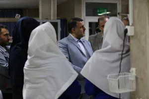 تقدیر رئیس دانشگاه علوم پزشکی از پرستاران های شهید مدنی وقاضی