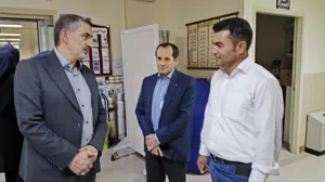 عیادت جانشین رئیس دانشگاه از 5 قلوها 
