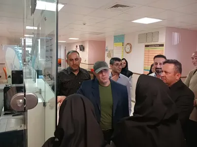 بازدید رییس دانشگاه از بیمارستان امام حسین (ع) شهرستان هریس