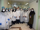 حضوررئیس دانشگاه در محل آزمایشگاه مرکز آموزشی درمانی امام رضا(ع)