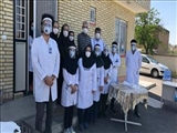 کمپین یک روزه آموزش و توزیع ماسک در محوطه خانه بهداشت روستای دیزج لیلی خانی 