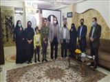 دیدار معاونین دانشگاه علوم پزشکی تبریز با خانواده مدافع سلامت شهید حمید فخیم