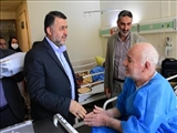 گزارش تصویری عیادت رئیس دانشگاه علوم پزشکی تبریز از محمد پاشایی پدر بزرگوار شهیدان پاشایی