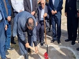 کلنگ زنی پد بالگرد در بیمارستان کودکان زهرا مردانی آذری