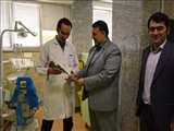 حضور رئیس دانشگاه علوم پزشکی تبریز در جمع دانشجویان و اساتید دندانپزشکی دانشگاه