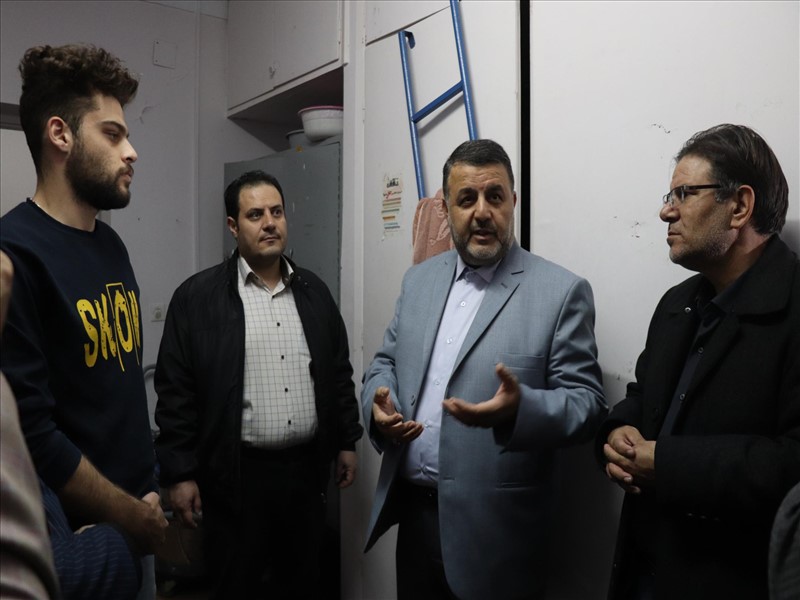 بازدید رئیس دانشگاه علوم پزشکی تبریز از خوابگاه های علوم پزشکی تبریز 