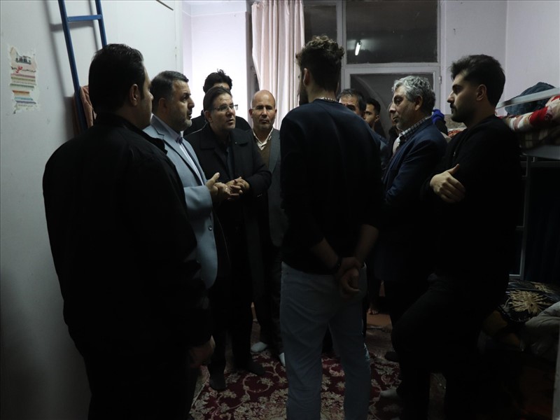 بازدید رئیس دانشگاه علوم پزشکی تبریز از خوابگاه های علوم پزشکی تبریز 