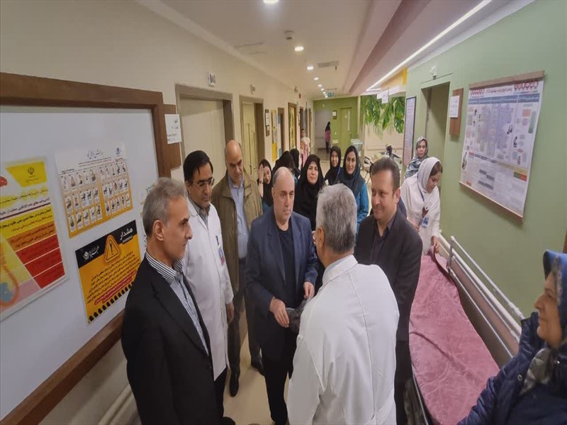 بازدید سرپرست دانشگاه علوم پزشکی تبریز از مرکز آموزشی درمانی الزهرا (س) و بیمارستان بهبود