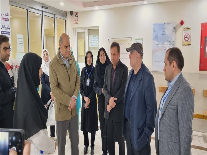 بازدید سرپرست دانشگاه علوم پزشکی تبریز از مرکز آموزشی درمانی الزهرا (س) و بیمارستان بهبود