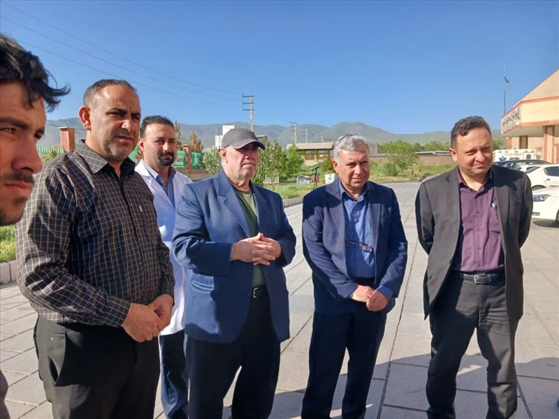 بازدید رییس دانشگاه از بیمارستان امام حسین (ع) شهرستان هریس