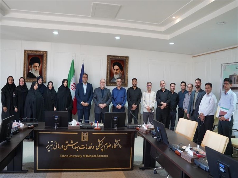 مراسم معارفه مدیر روابط عمومی دانشگاه علوم پزشکی تبریز 1404/05/05