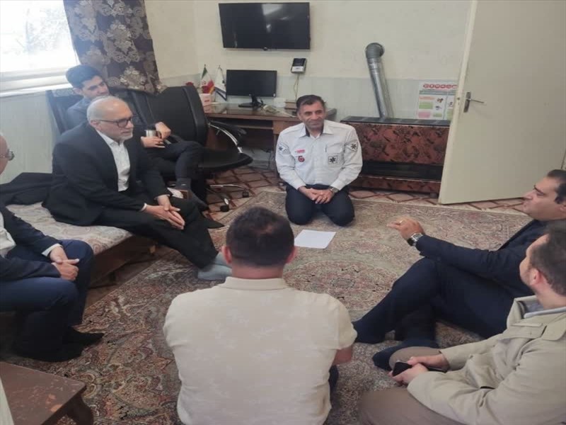 حضور رئیس سازمان اورژانس کشور در شهرستان شبستر