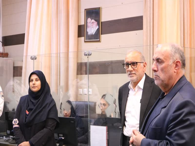 بازدید معاون درمان وزارت بهداشت و رئیس سازمان اورژانس کشور از مرکز فوریت‌های پزشکی تبریز