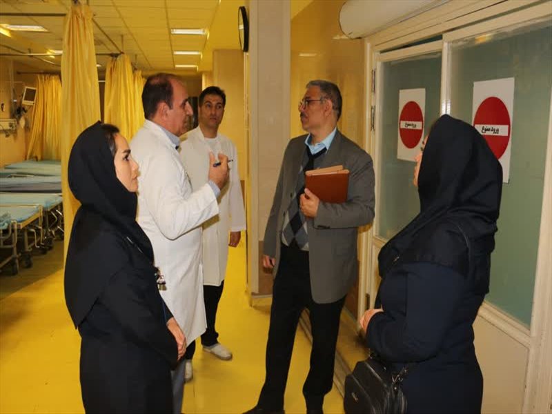 بازدید میدانی و سرزده هیئت نظارتی استانداری از مرکز آموزشی درمانی شهداء تبریز