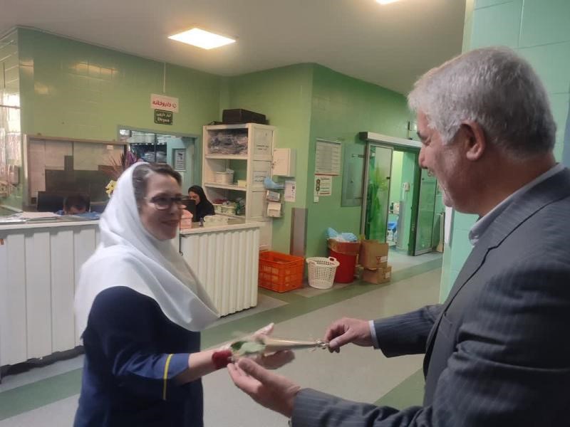 تقدیر فرماندار تبریز از مقام والای جامعه پرستاری در بیمارستان سینا