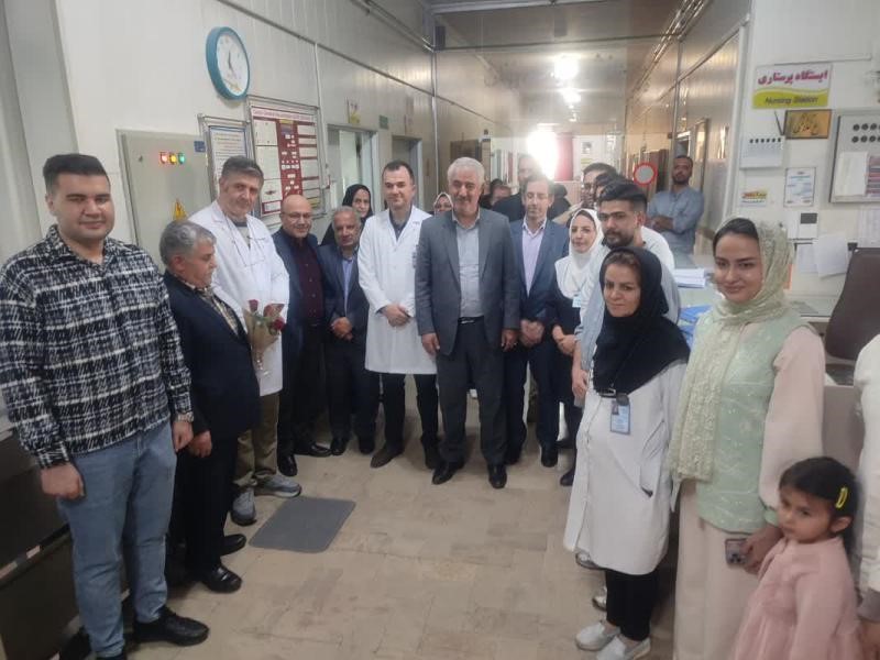 تقدیر فرماندار تبریز از مقام والای جامعه پرستاری در بیمارستان سینا